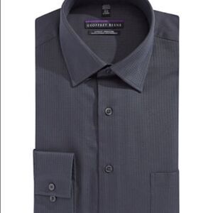 Geoffrey Beene Dobby Dress Shirt-charcoal-15.5-34/35